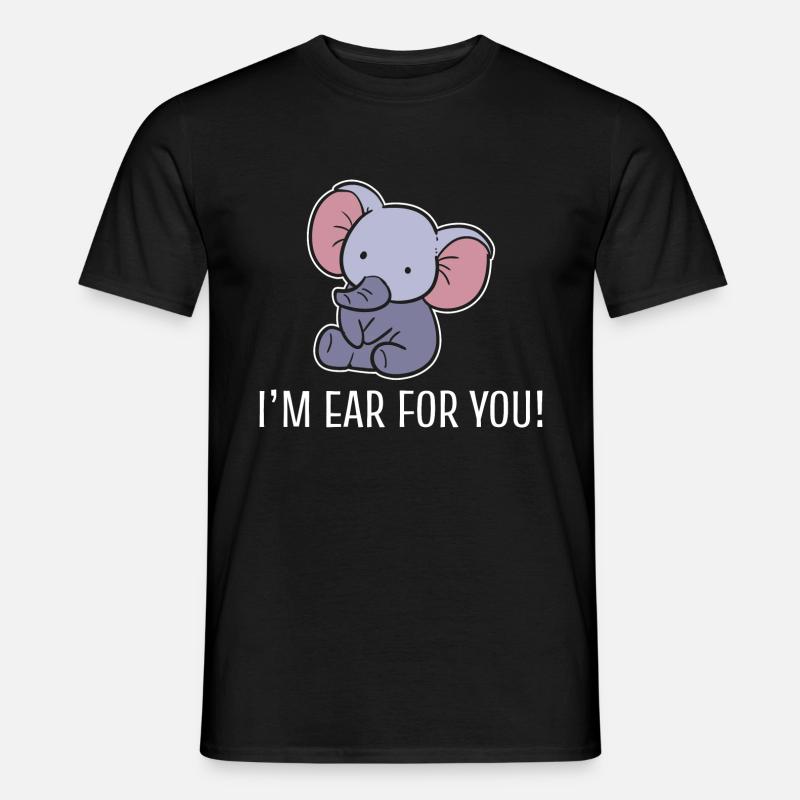 Elefant -Wortspiele Zookeeper - Männer T-Shirt - Schwarz