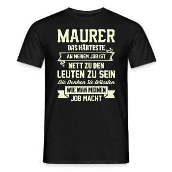 mason - Men's T-Shirt - black - Front - AI Model Male 178 light (178cm)