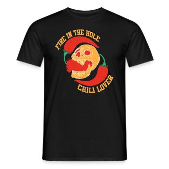 Chili Scharf Essen Jalapenos Scoville Chilischote - Männer T-Shirt - Schwarz - Vorne - AI Model Male 178 light (178cm)