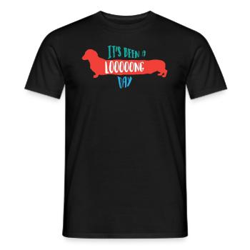 Dachshund Dachshund Teckel Mate Chiot Dachshund - T-shirt homme - noir - Devant - AI Model Male 178 light (178cm)