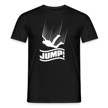 Saut en parachute saut en chute libre - T-shirt homme - noir - Devant - AI Model Male 178 light (178cm)