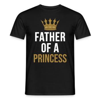 Father Of A Princess - Men's T-Shirt - black - Front - AI Model Male 178 light (178cm)