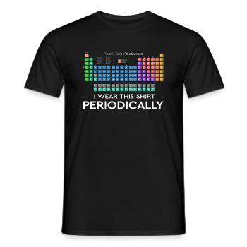 I Wear this Shirt Periodically Periodensystem - Männer T-Shirt - Schwarz - Vorne - AI Model Male 178 light (178cm)