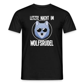 Letzte Nacht Im Wolfsrudel Junggesellenabschied - Männer T-Shirt - Schwarz - Vorne - AI Model Male 178 light (178cm)