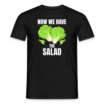 Now We Have The Salad Denglish - Men's T-Shirt - black - Front - AI Model Male 178 light (178cm)