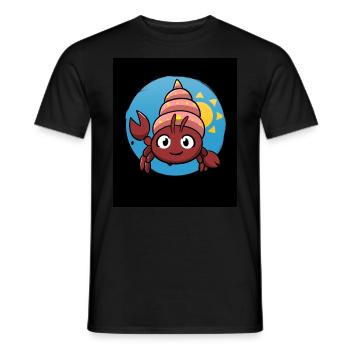 Hermit Crab Krabbenverkäufer - Männer T-Shirt - Schwarz - Vorne - AI Model Male 178 light (178cm)