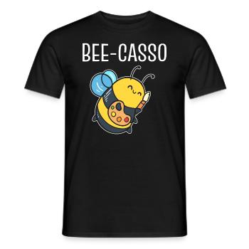 Artists and bee lovers - Men's T-Shirt - black - Front - AI Model Male 178 light (178cm)