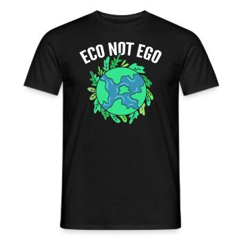 Eco Pas Ego Ecologiste - T-shirt homme - noir - Devant - AI Model Male 178 light (178cm)