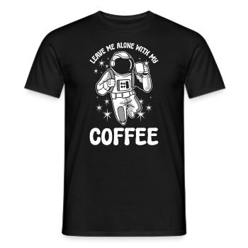 Astronaute Amateur de café Astronaute - T-shirt homme - noir - Devant - AI Model Male 178 light (178cm)