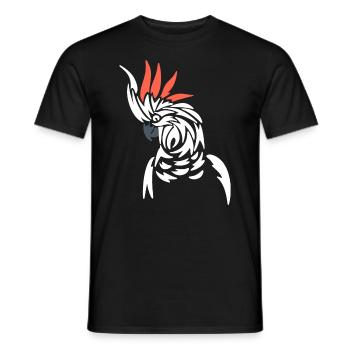 Stammespapagei Vogelbeobachter - Männer T-Shirt - Schwarz - Vorne - AI Model Male 178 light (178cm)