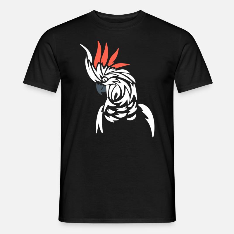 Stammespapagei Vogelbeobachter - Männer T-Shirt - Schwarz