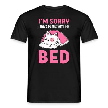 Plans with bed Introvert - Men's T-Shirt - black - Front - AI Model Male 178 light (178cm)