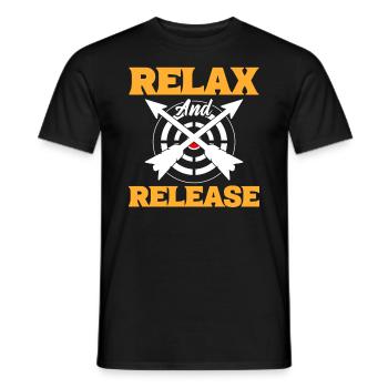 Relax & Release Athletes - Men's T-Shirt - black - Front - AI Model Male 178 light (178cm)