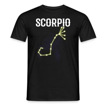 Scorpio Astrologie - Männer T-Shirt - Schwarz - Vorne - AI Model Male 178 light (178cm)