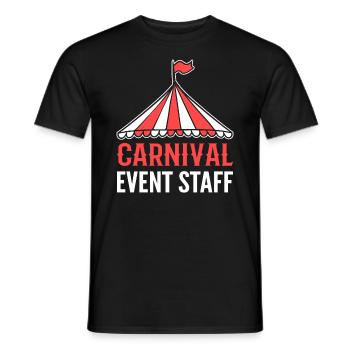 Carnival Event Staff Circus Artist - Men's T-Shirt - black - Front - AI Model Male 178 light (178cm)