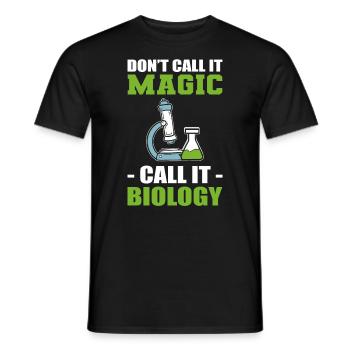 Biology Microscope Biologist - Men's T-Shirt - black - Front - AI Model Male 178 light (178cm)