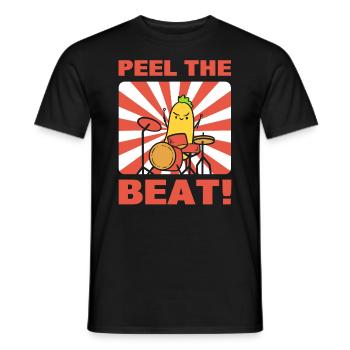 Bananen-Wortspiele Schlagzeuger - Männer T-Shirt - Schwarz - Vorne - AI Model Male 178 light (178cm)