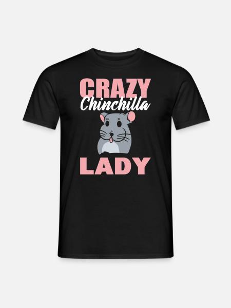Chinchilla lover veterinary assistant - Men's T-Shirt - black