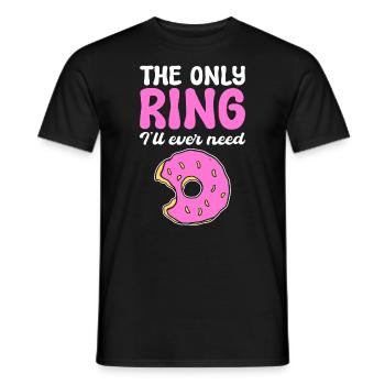Donut-Liebhaber Donut-Enthusiast - Männer T-Shirt - Schwarz - Vorne - AI Model Male 178 light (178cm)