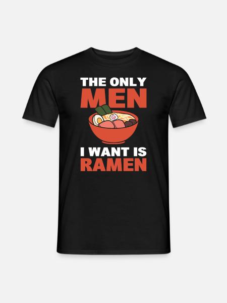Ramen-Nudeln Ramenliebhaber - Männer T-Shirt - Schwarz