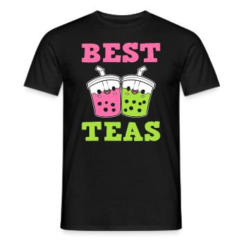 Best Teas Tee Barista - Männer T-Shirt - Schwarz - Vorne - AI Model Male 178 light (178cm)