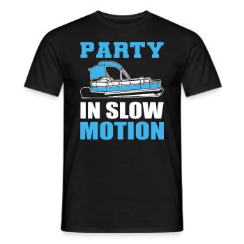 Party In Slow Motion Kapitän - Männer T-Shirt - Schwarz - Vorne - AI Model Male 178 light (178cm)