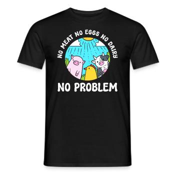 Tierliebhaber Veganer Aktivist - Männer T-Shirt - Schwarz - Vorne - AI Model Male 178 light (178cm)