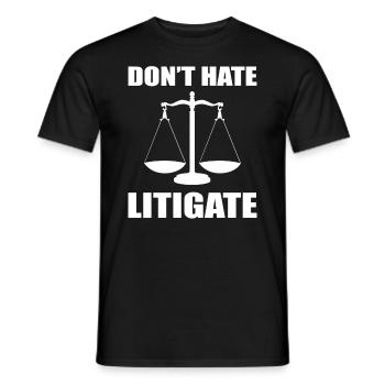 Anwaltssprüche Firmenanwalt - Männer T-Shirt - Schwarz - Vorne - AI Model Male 178 light (178cm)