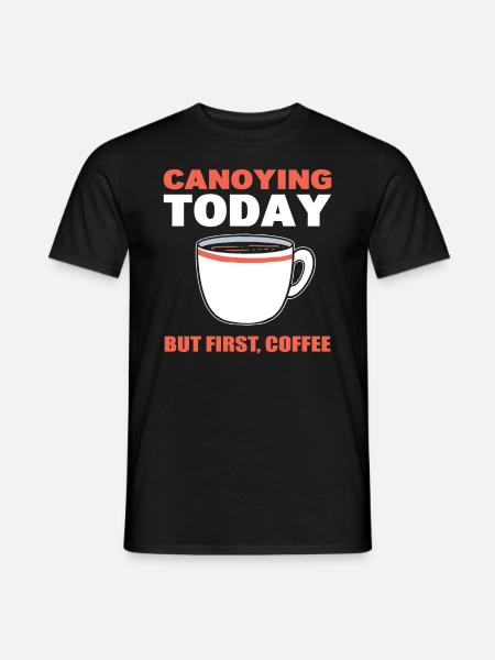 Canyoning Humor Feder - Männer T-Shirt - Schwarz