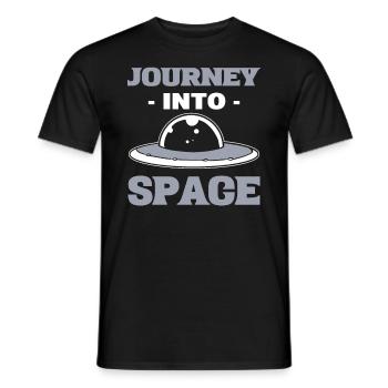 Journey Into Space Ingenieur für Raumfahrt - Männer T-Shirt - Schwarz - Vorne - AI Model Male 178 light (178cm)