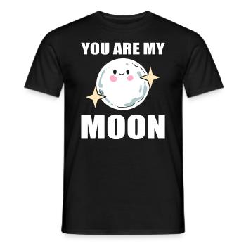 You Are My Moon Astrologe - Männer T-Shirt - Schwarz - Vorne - AI Model Male 178 light (178cm)
