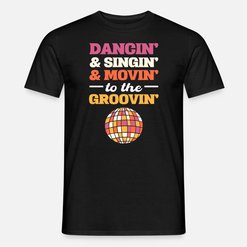 Klassische Disco Tanzlehrer - Männer T-Shirt - Schwarz