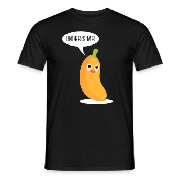 Undress Me Banane - Männer T-Shirt - Schwarz - Vorne - AI Model Male 178 light (178cm)