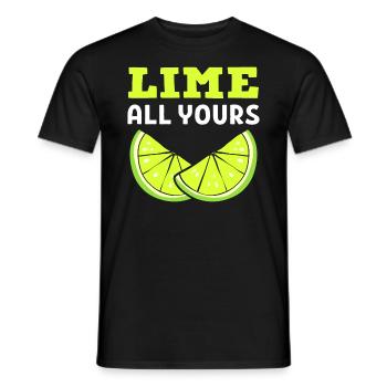 Lime All Yours Obstzüchter - Männer T-Shirt - Schwarz - Vorne - AI Model Male 178 light (178cm)