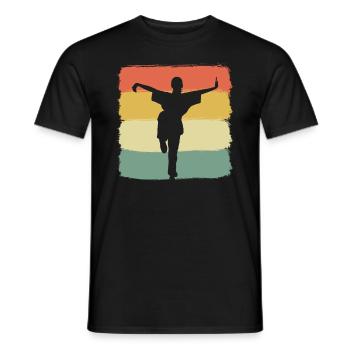 Kung-Fu-Kampf Kampfsportler - Männer T-Shirt - Schwarz - Vorne - AI Model Male 178 light (178cm)