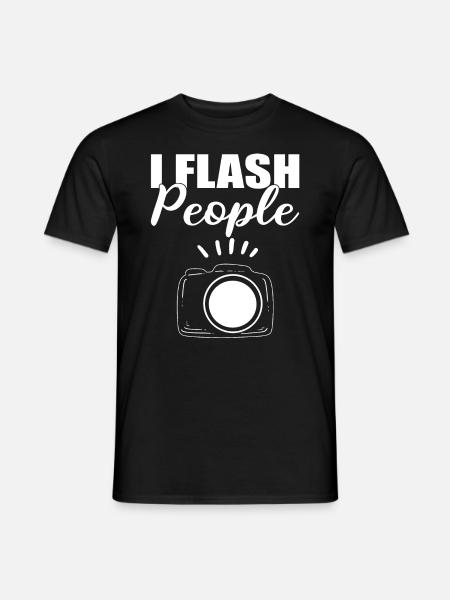 I Flash People Hochzeitsfotograf - Männer T-Shirt - Schwarz