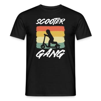 Scooter Gang Roller - Männer T-Shirt - Schwarz - Vorne - AI Model Male 178 light (178cm)