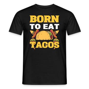 Taco -Liebhaber Mexikaner - Männer T-Shirt - Schwarz - Vorne - AI Model Male 178 light (178cm)