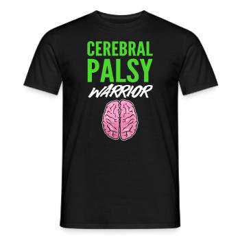 Cerebral Palsy Warrior Genetiker - Männer T-Shirt - Schwarz - Vorne - AI Model Male 178 light (178cm)
