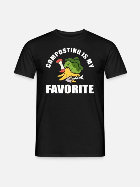 Umweltkompostierung Kompostkoordinator - Männer T-Shirt - Schwarz