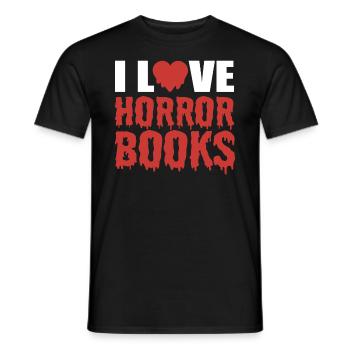 Horrorbuchliebhaber Geisterjäger - Männer T-Shirt - Schwarz - Vorne - AI Model Male 178 light (178cm)