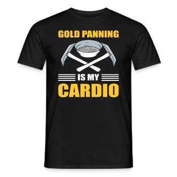 Goldmine Minenarbeiter - Männer T-Shirt - Schwarz - Vorne - AI Model Male 178 light (178cm)