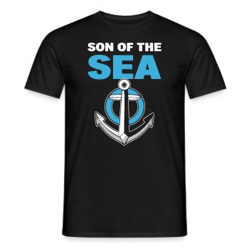 Son Of The Sea Boots Steward - Männer T-Shirt - Schwarz - Vorne - AI Model Male 178 light (178cm)