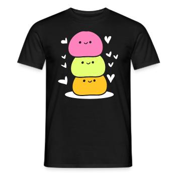 Süßes Mochi Japanischer Koch - Männer T-Shirt - Schwarz - Vorne - AI Model Male 178 light (178cm)