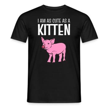 Schweinliebhaber Veganer Aktivist - Männer T-Shirt - Schwarz - Vorne - AI Model Male 178 light (178cm)