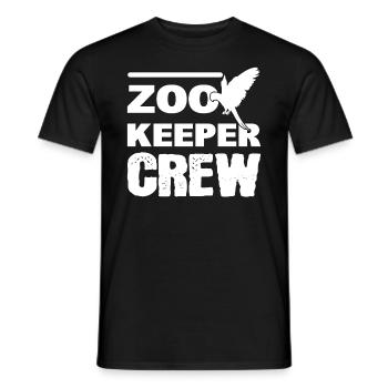 Zookeeper Crew Wildtierbiologe - Männer T-Shirt - Schwarz - Vorne - AI Model Male 178 light (178cm)