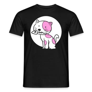 Katzenfischknochen Fischer - Männer T-Shirt - Schwarz - Vorne - AI Model Male 178 light (178cm)