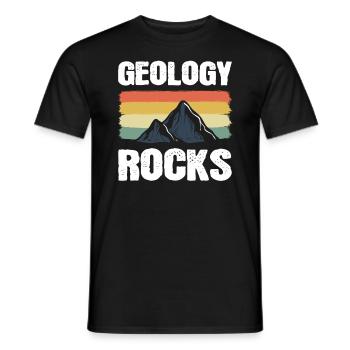 Geology Rocks Geologe - Männer T-Shirt - Schwarz - Vorne - AI Model Male 178 light (178cm)