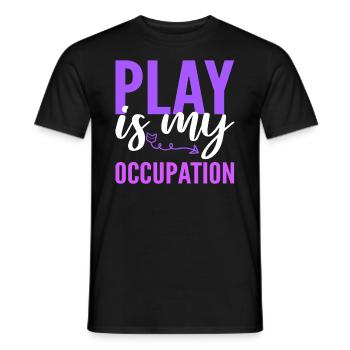 Play Is My Occupation Ergotherapeutin - Männer T-Shirt - Schwarz - Vorne - AI Model Male 178 light (178cm)