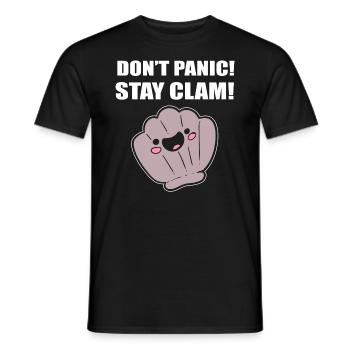 Muschel Wortspiel Meeresfrüchte Koch - Männer T-Shirt - Schwarz - Vorne - AI Model Male 178 light (178cm)